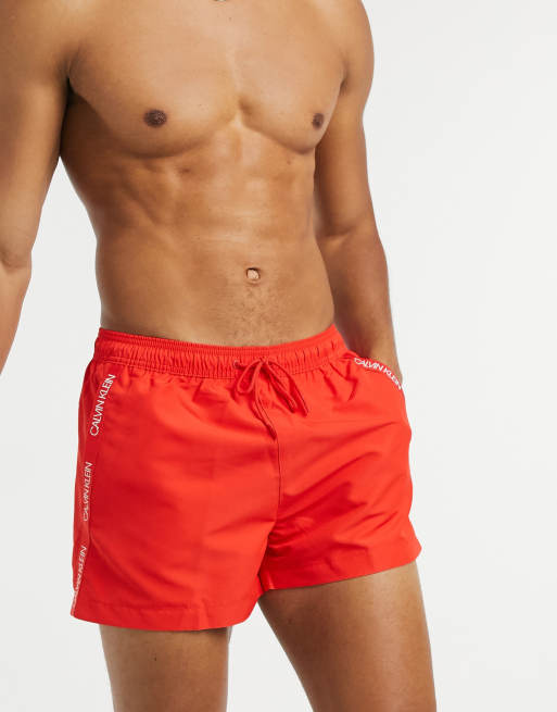 Calvin klein shop red shorts