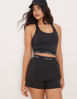 Calvin Klein - Shorts aus Webstoff in Black Beauty-Schwarz