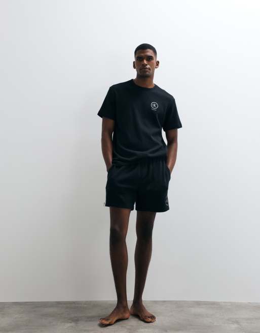 Calvin Klein – Set in Schwarz mit Waffelstruktur, 3 von 3