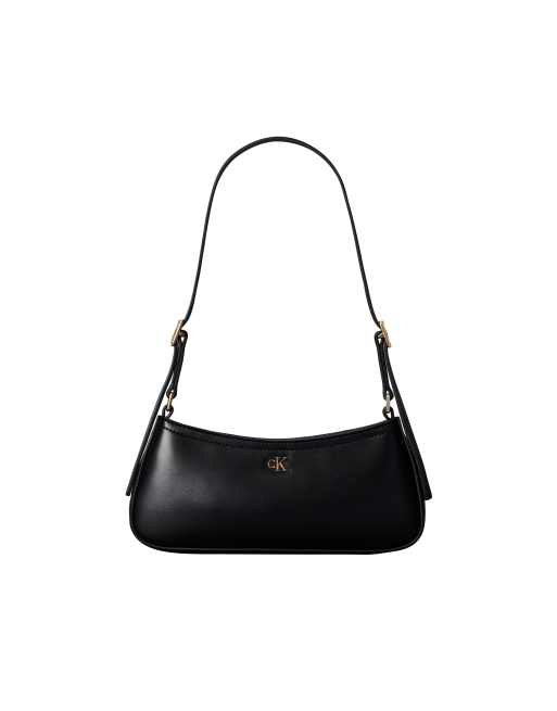 Calvin Klein shoulder bag with gold details in black, 2 of 3