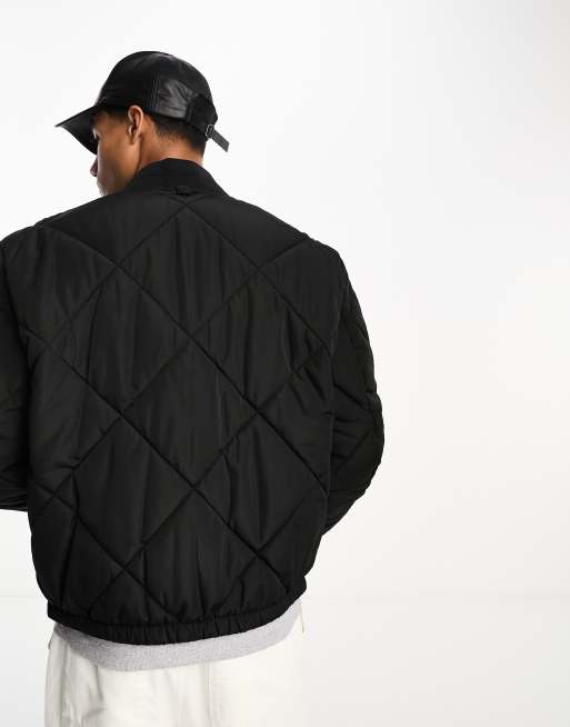 Calvin klein quilted hot sale bomber jacket