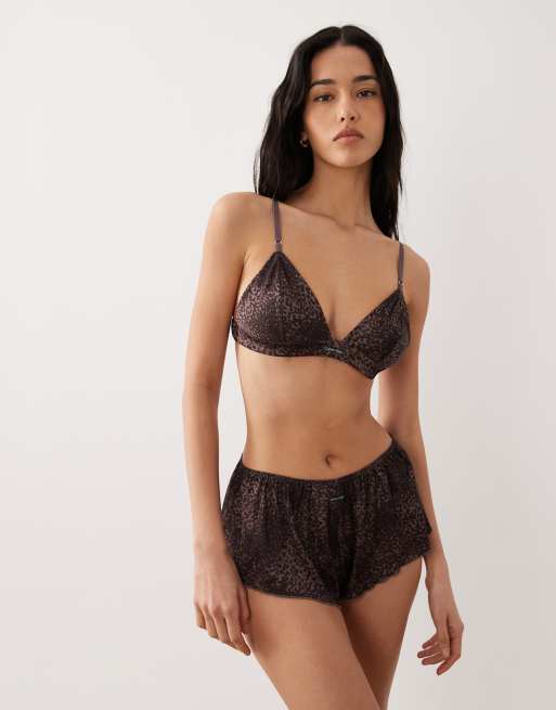 Calvin Klein - Signature - Soutien-gorge triangle en satin non doublé, 3 de 3