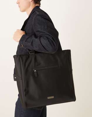 Calvin Klein Calvin Klein sleek tote bag with pocket in black