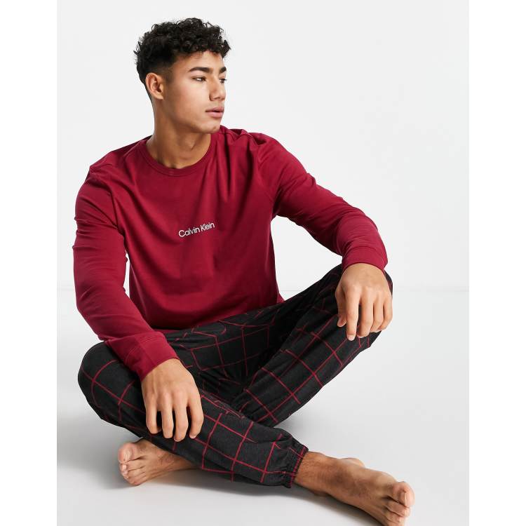 Calvin klein pajamas online set men's