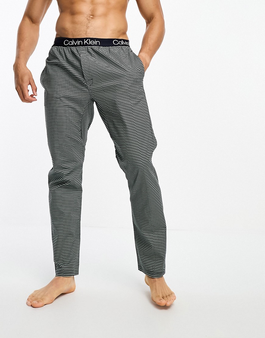 Calvin Klein sleep sweatpants in multi stripe