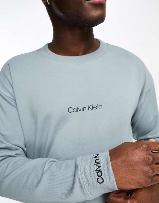 Blue calvin best sale klein sweatshirt