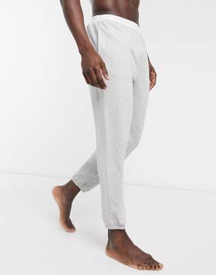 calvin klein logo waistband jogger in grey