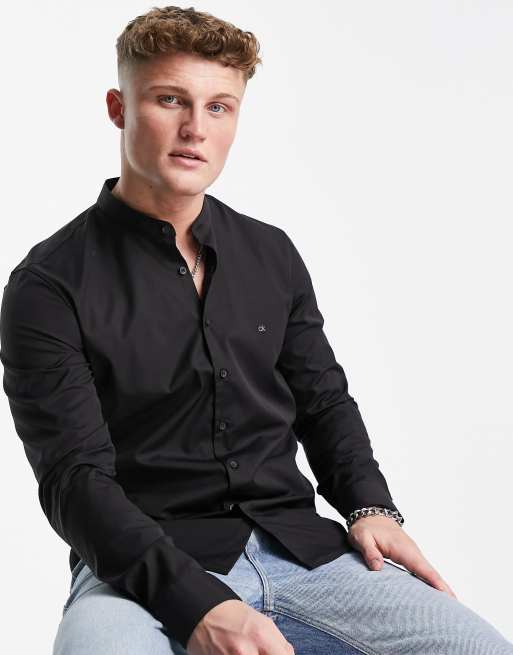 Camisa calvin best sale klein negra