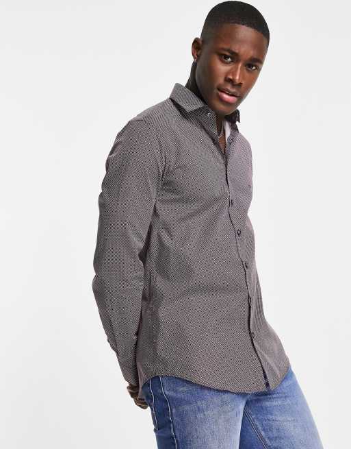 Calvin Klein slim shirt in grey