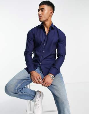 Grey jeans best sale navy shirt