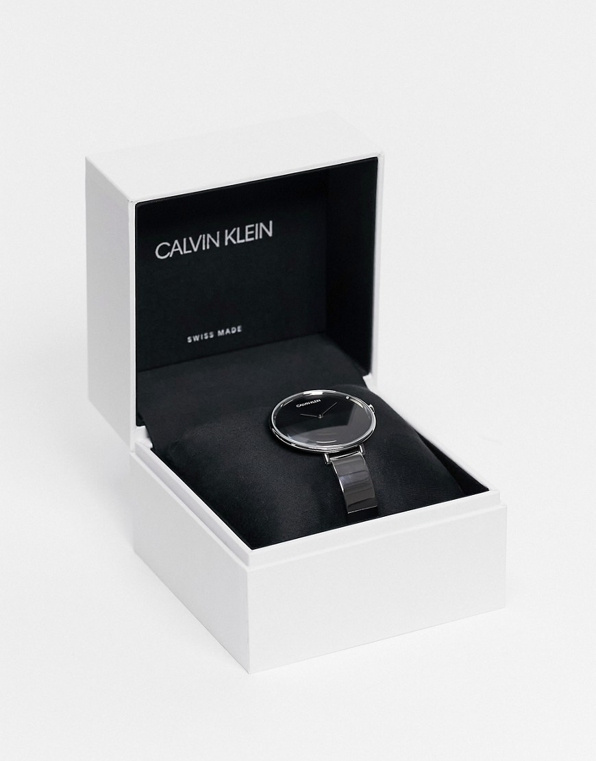 Calvin Klein slim strap watch in silver