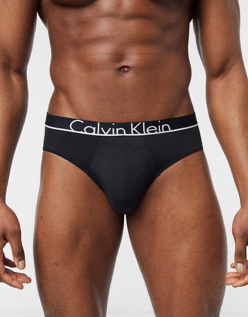 Calvin Klein - Slip a vita bassa neri-Nero
