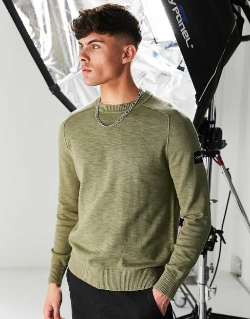 Calvin klein khaki clearance jumper