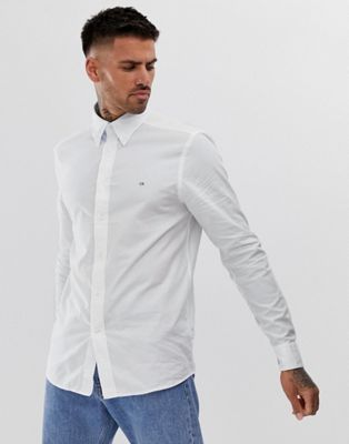 calvin klein white shirt slim fit