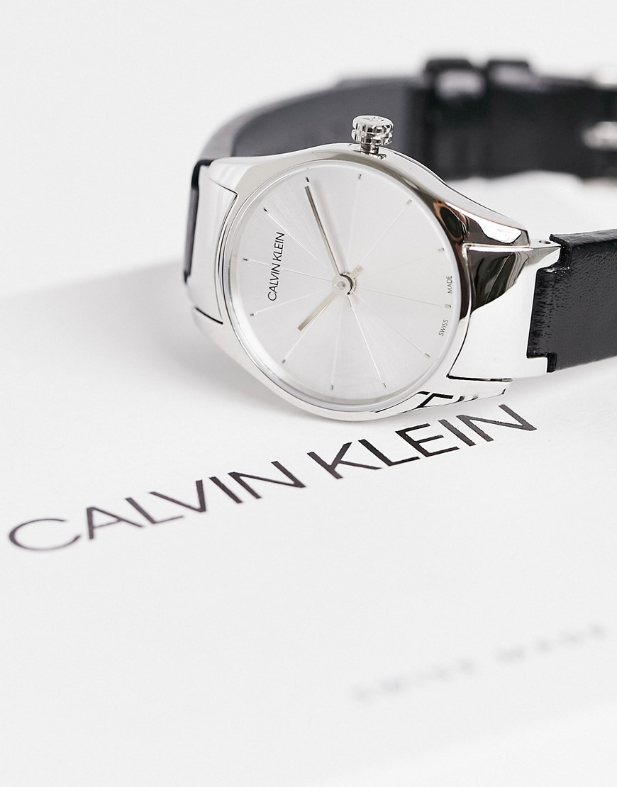 Calvin Klein small dial watch-Black