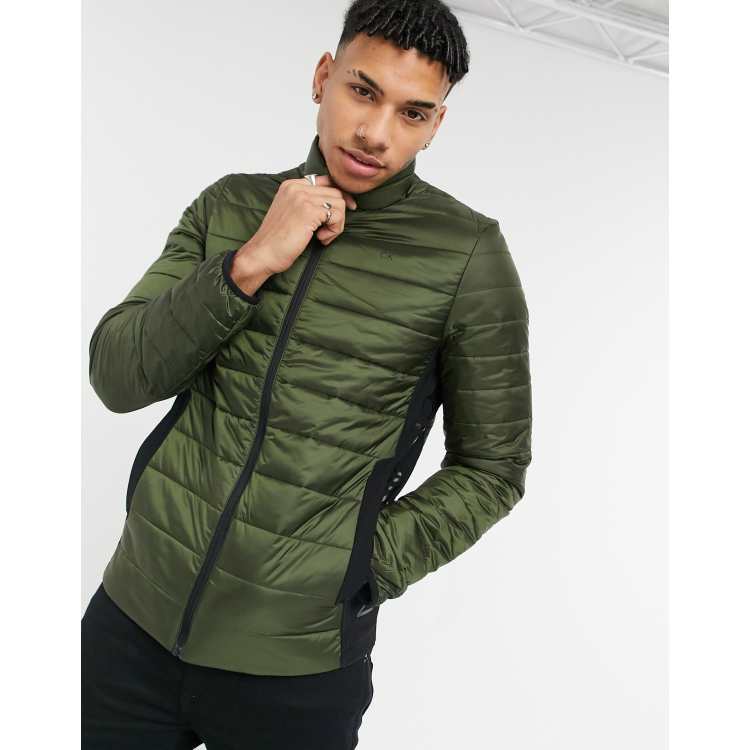 Green calvin klein store jacket