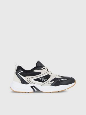 Calvin Klein Leather Trainers in black - ASOS Price Checker