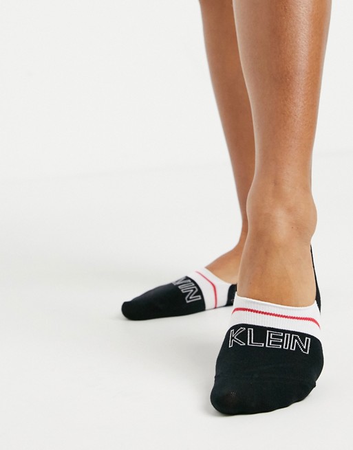 Calvin Klein sneaker socks in black