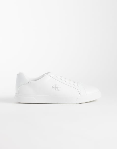 Calvin Klein - Sneakers cupsole basse in pelle bianca - view 1
