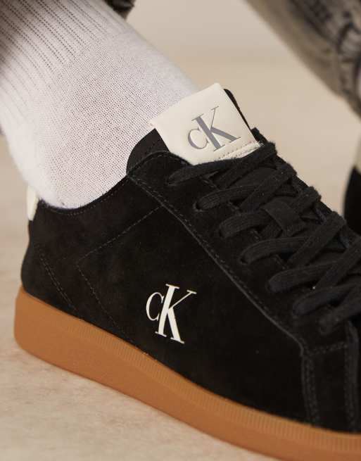 Calvin Klein - Sneakers in tela nere con suola cupsole in gomma, 5 di 5