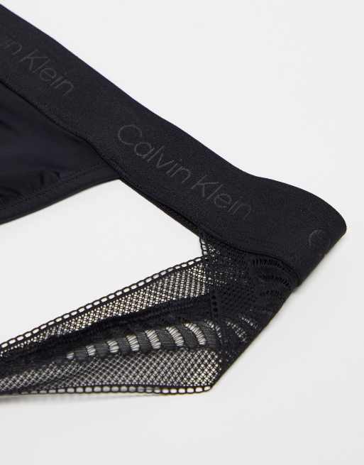 Calvin Klein - Sort formende jockstrap i blondestof, 2 af 4