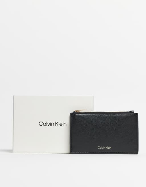 Calvin Klein - Sort pung med lynlås og kortholder, 4 af 4