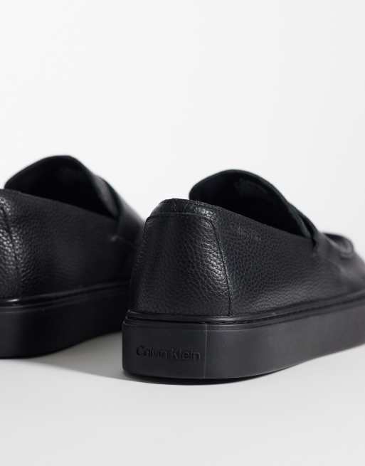 Calvin Klein - Sorte chunky loafers i læder, 4 af 4