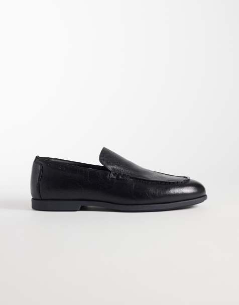 Calvin Klein - Sorte loafers i læder - view 1