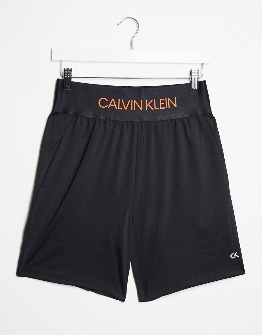 Calvin Klein - Sport - 7 inch geweven short-Zwart
