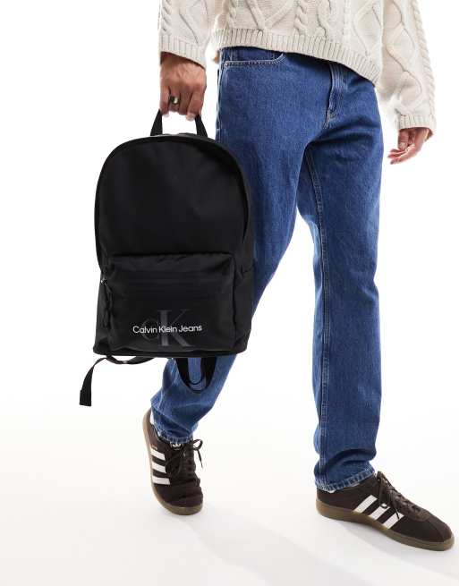 Calvin Klein sport essentials campus bag in black, 3 of 4