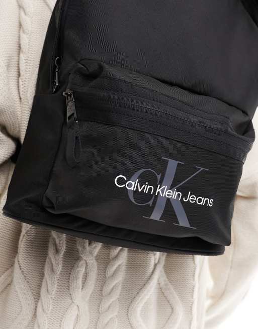 Calvin Klein sport essentials campus bag in black, 4 of 4