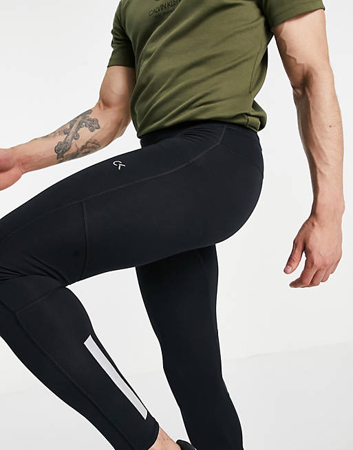 Calvin Klein Sport full length tights in black
