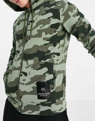 Calvin klein shop camo hoodie