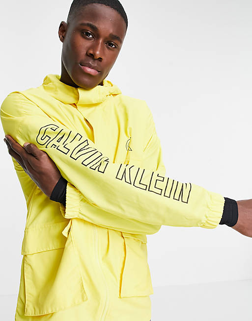 Calvin Klein Sport hooded woven jacket