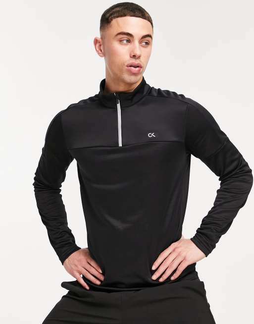 Calvin Klein Sport quarter zip long sleeve t-shirt