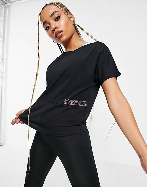 Calvin Klein Sports short sleeve t-shirt in ck black
