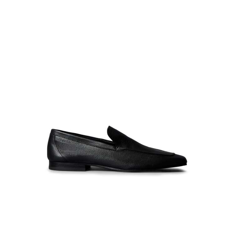 Calvin Klein Men\'s Black Leather Loafers Dress Shoes CK Logo NEW Size US 9.5 Calvin Klein Men main image 2