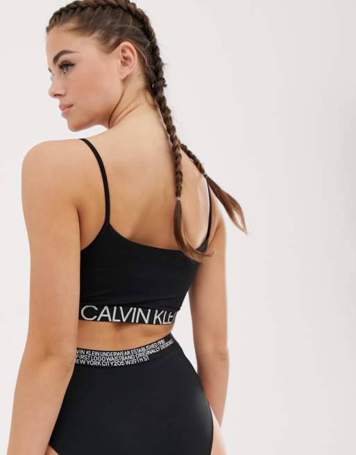 Calvin klein statement deals bralette