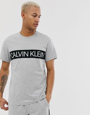 Calvin Klein - Statement 1981 - T-shirt met ronde hals en opvallend logo in grijs