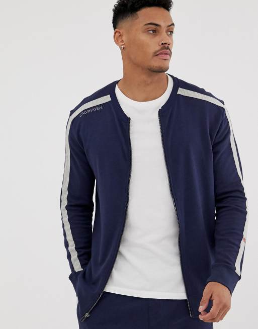 Calvin klein baseball jacket new arrivals