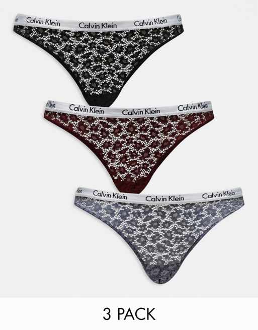 Buy Calvin Klein Underwear Branded Waist Bikini Panties - Pack Of