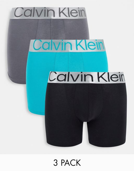 3 Pack Boxer Briefs - Steel Cotton Calvin Klein®