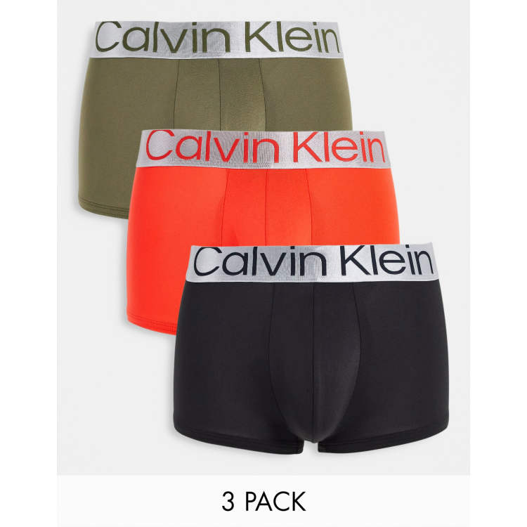 Calvin klein steel micro deals low rise trunk 3 pack