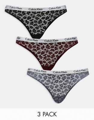 Calvin Klein Steel - 3er-Pack Slips in verschiedenen Farben-Bunt