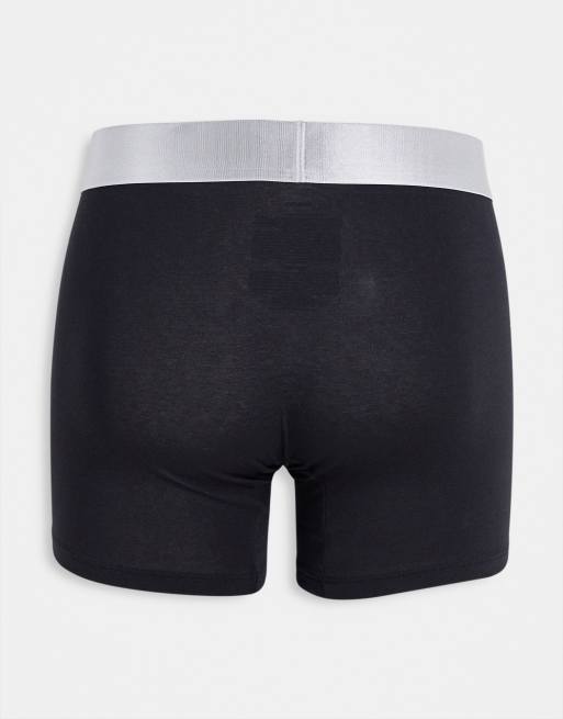 Calvin Klein Steel - Confezione da 3 paia di boxer neri in cotone, 2 di 4
