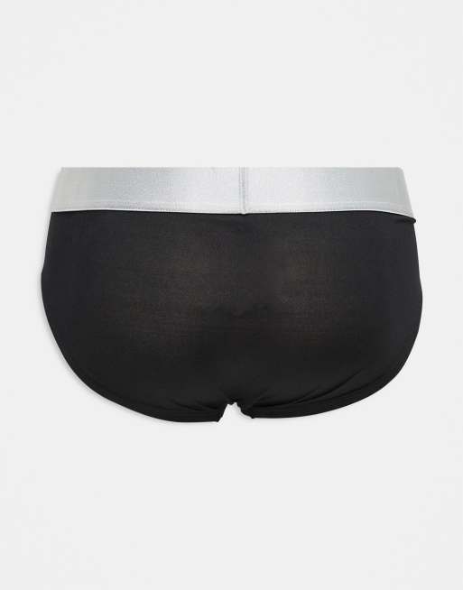 Calvin Klein - Steel Cotton - Confezione da 3 paia di slip micro multicolore in cotone, 2 di 4