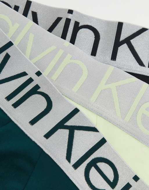 Calvin Klein - Steel Cotton - Confezione da 3 paia di slip micro multicolore in cotone, 3 di 4