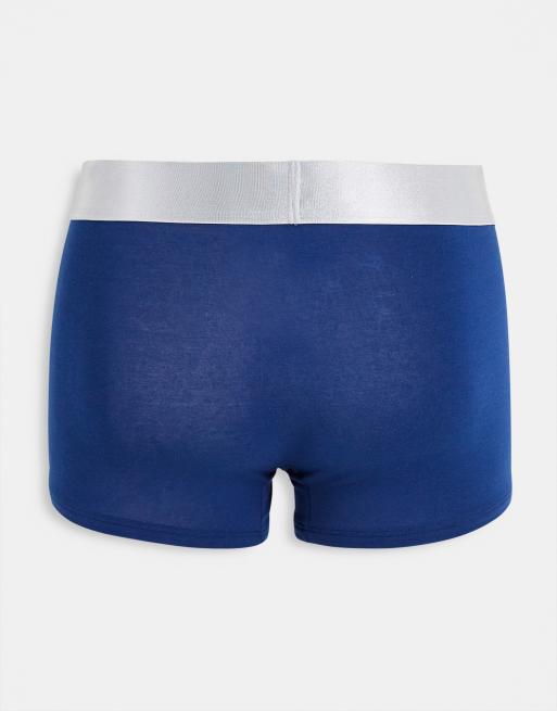 Calvin Klein Steel – Grå/röda/blå kalsonger i bomull, 3-pack, 2 av 4