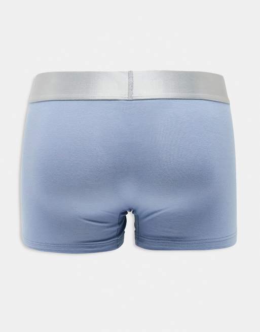 Calvin Klein - Steel - Set van 3 boxershorts in grijs/blauw, 2 van 3