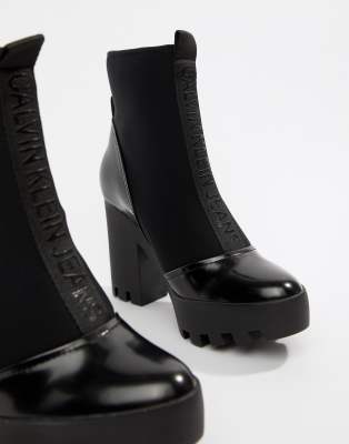 calvin klein neoprene boots